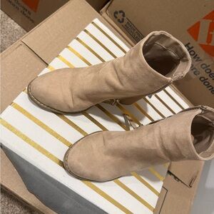 Dolce Vita Beige Ankle Booties